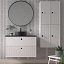 Mueble de baño Blanca lavabo sobre encimera 2 cajones de Avila Dos 
